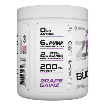 ZERO Non-Stim Pre-Workout Grape Gainz