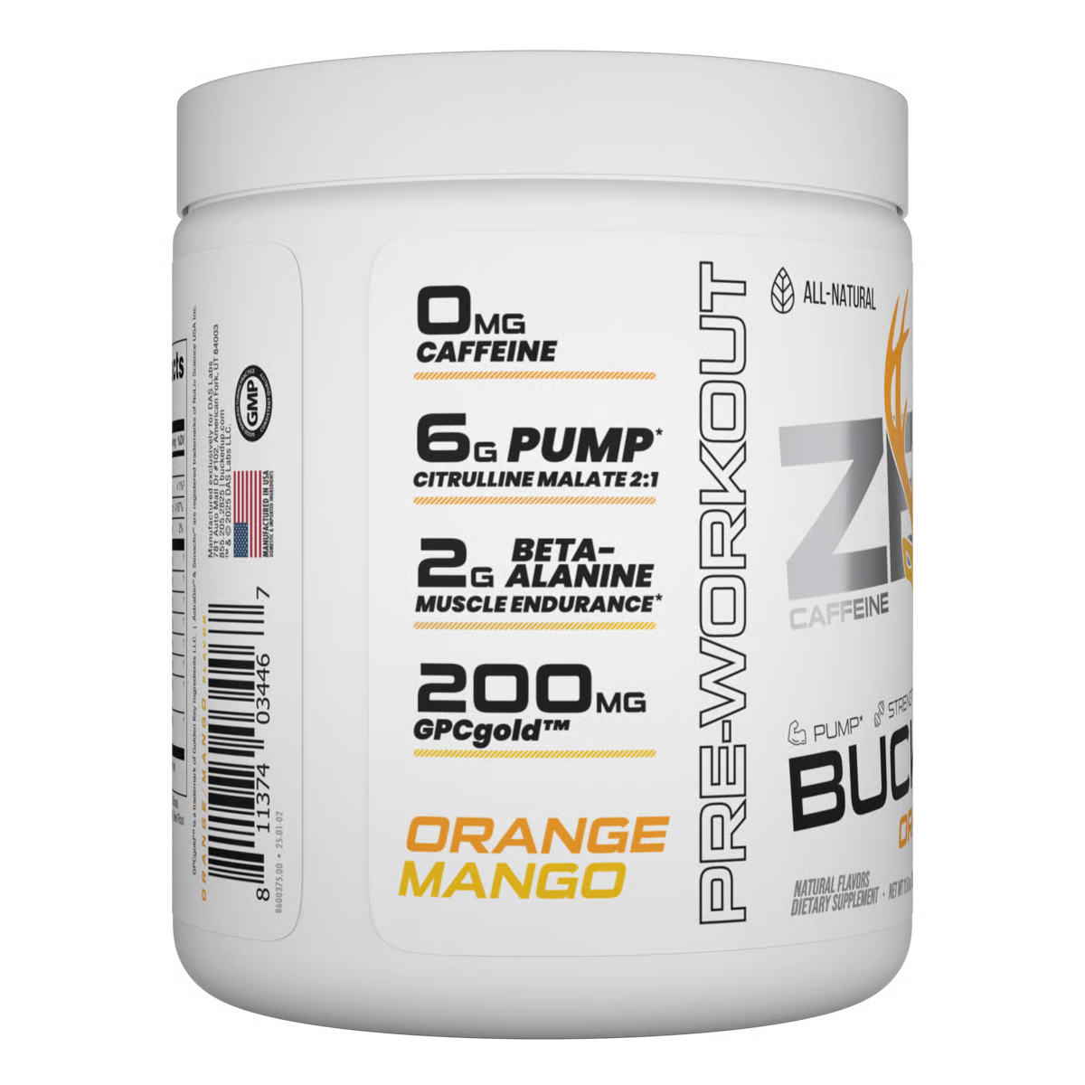 ZERO Non-Stim Pre-Workout Grape Gainz