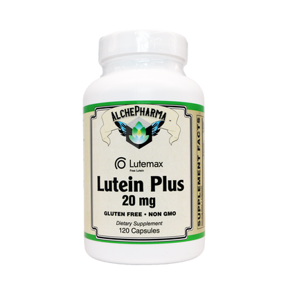 LUTEIN PLUS 20 MG ( crystalline free lutein ) w/ Zeaxanthin and Bilberry - Lutemax®-Vision-AlchePharma
