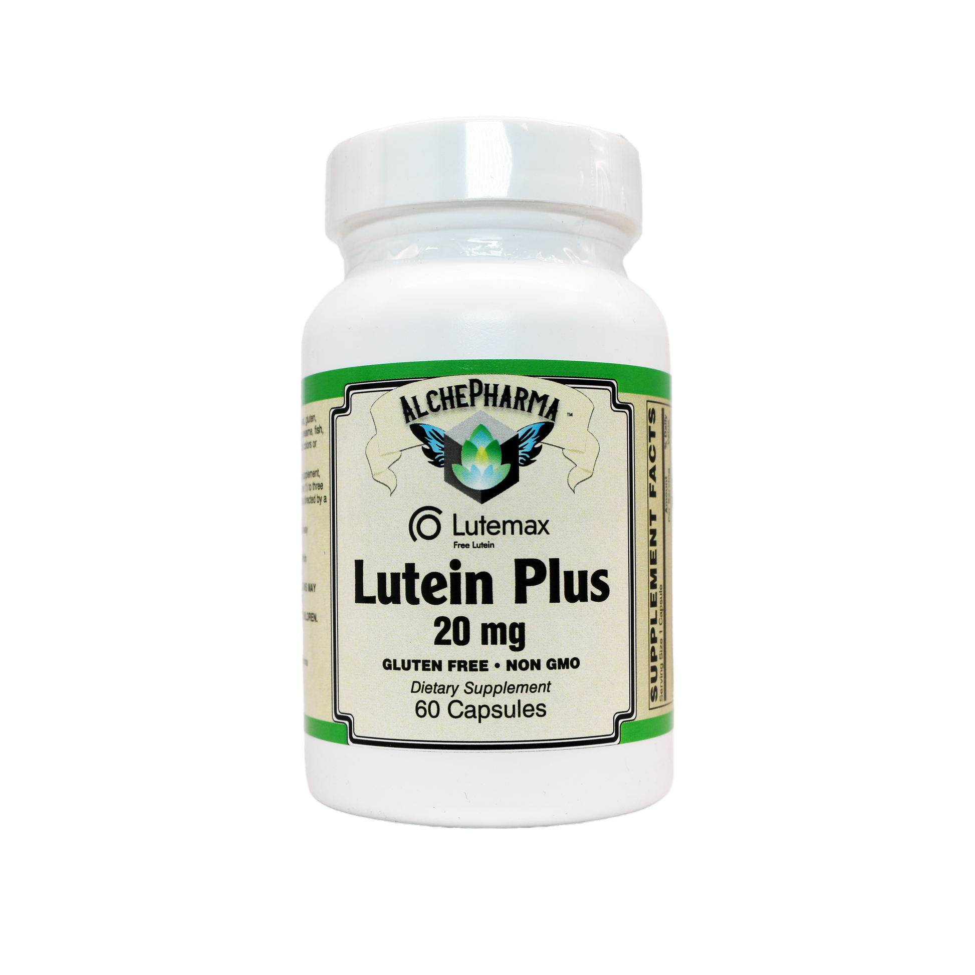 LUTEIN PLUS 20 MG ( crystalline free lutein ) w/ Zeaxanthin and Bilberry - Lutemax®-Vision-AlchePharma