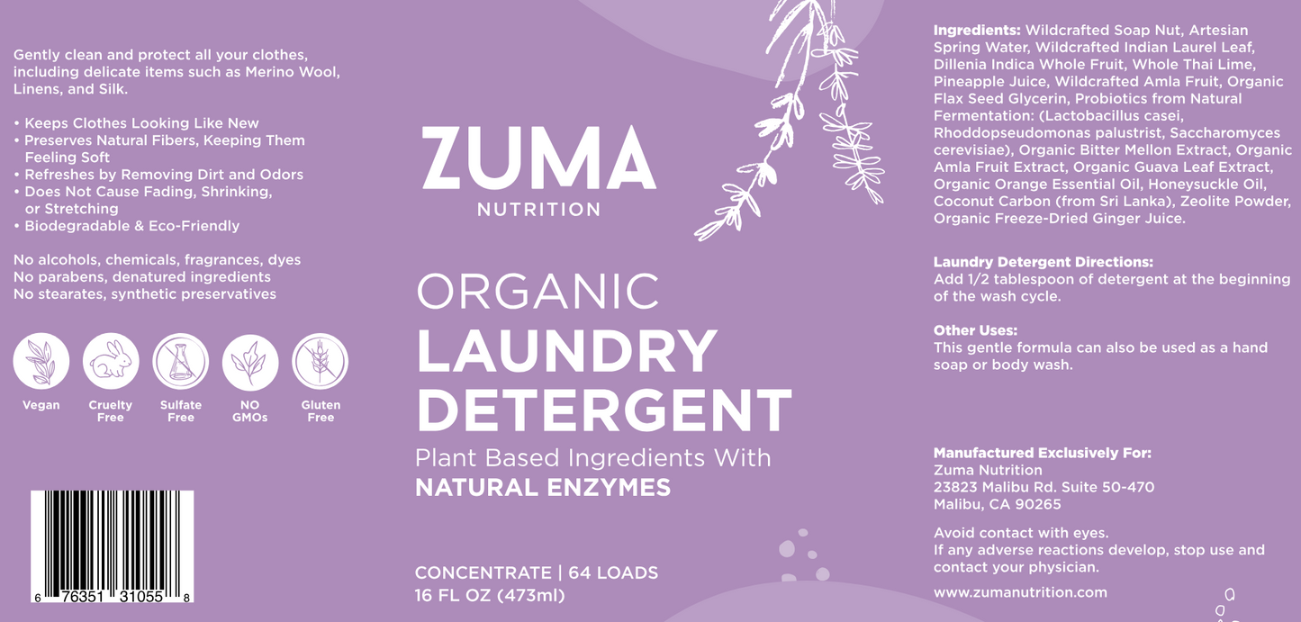 Organic & Wild-Crafted Laundry Detergent, 64 Loads