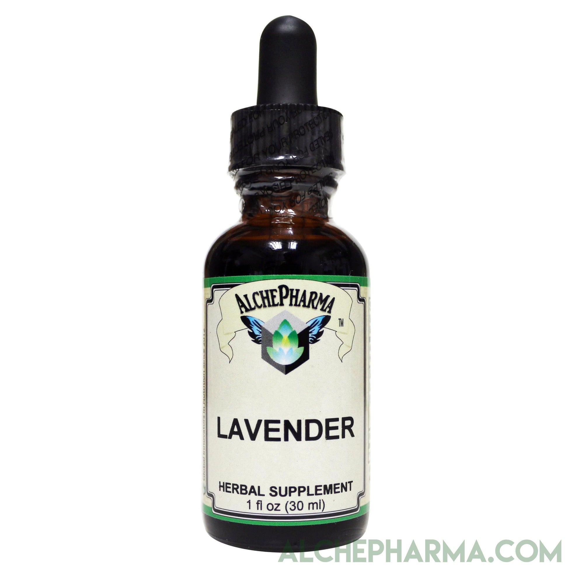 Lavender Flower Tincture ( PARVE ) 1 oz. [ 30 drops = 500 mg Herb Weight Equivalence ] 30 servings-Tinctures-AlchePharma