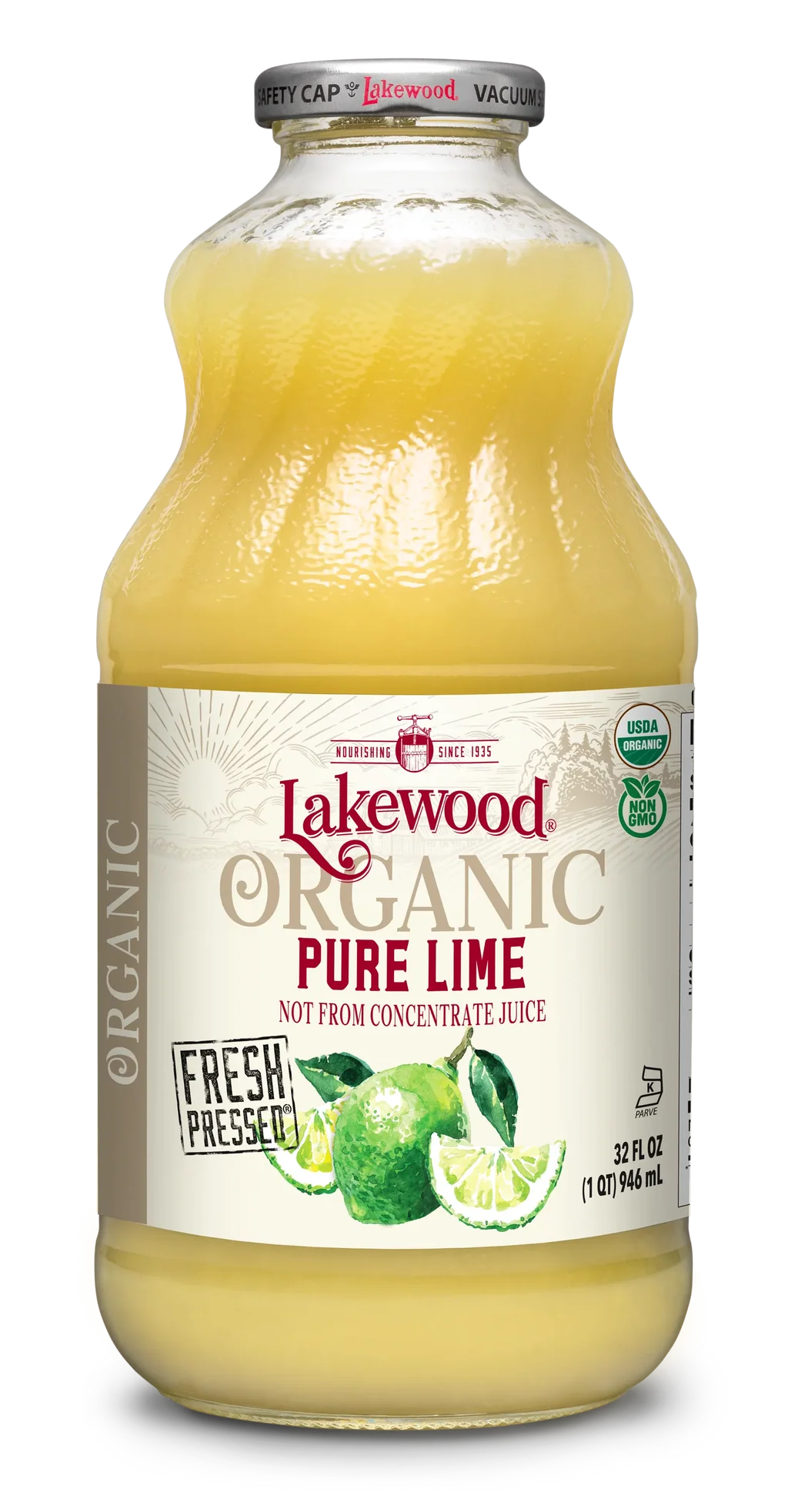 Pure Lime Juice - Organic - 32 Fl. Oz.