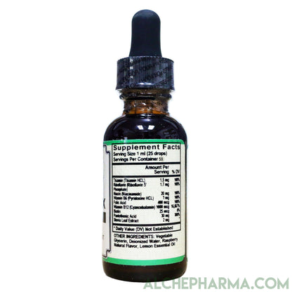 Liquid B-Complex ( Fast Absorbing Mix w/Water or Juice )- Raspberry Naturally Flavored-Vitamin-AlchePharma