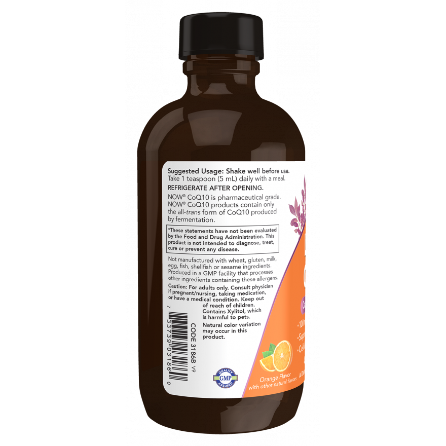 Liquid CoQ10 Orange Flavor 4 OZ-CoQ10-AlchePharma