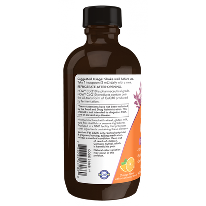 Liquid CoQ10 Orange Flavor 4 OZ-CoQ10-AlchePharma