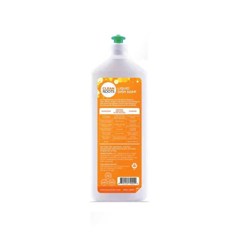 Liquid Dish Soap 24.6 Fl. Oz. (Organic Orange)-Dish Soap-AlchePharma