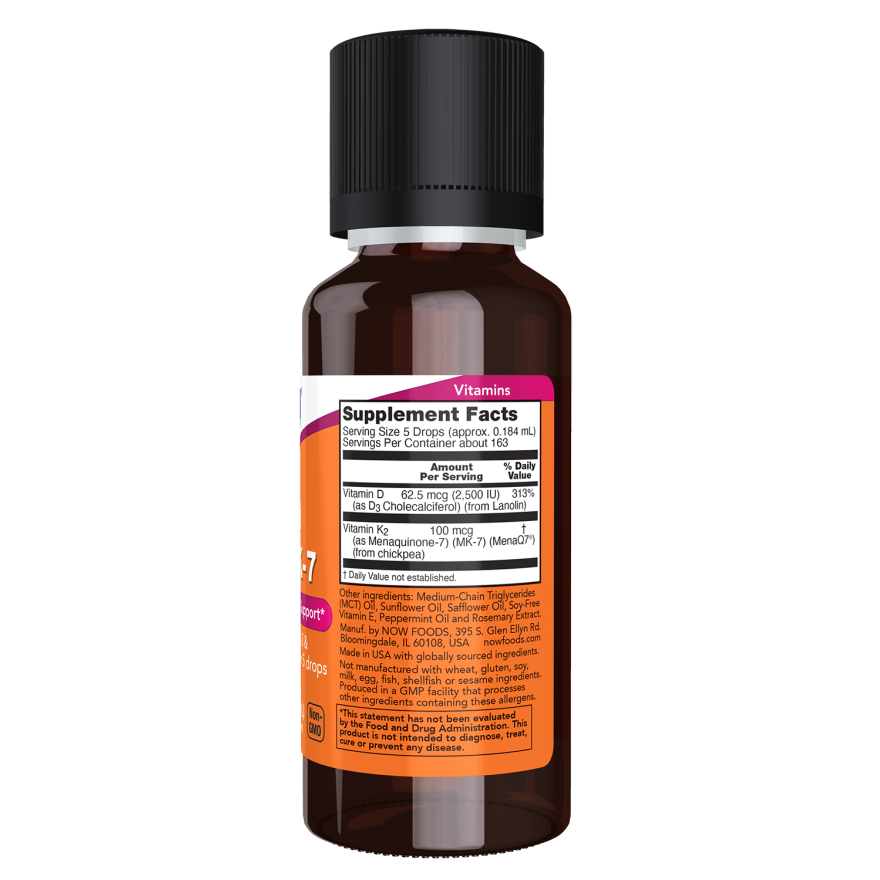 LIQUID VIT D-3 & MK-7 1 FL OZ-Vitamins-AlchePharma