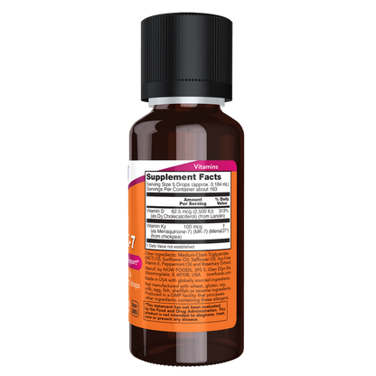LIQUID VIT D-3 & MK-7 1 FL OZ-Vitamins-AlchePharma