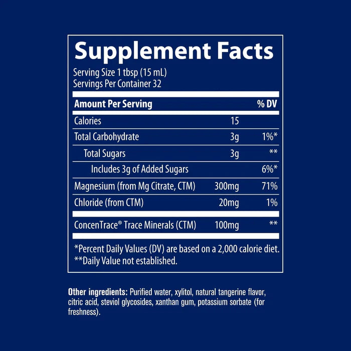 Liquid Magnesium 300mg Tangerine (473 Milliliters)