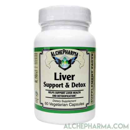 Liver Support and Detox w/ Nutrients and Botanicals Support for Liver Detoxification Enzymes-Liver Support-AlchePharma