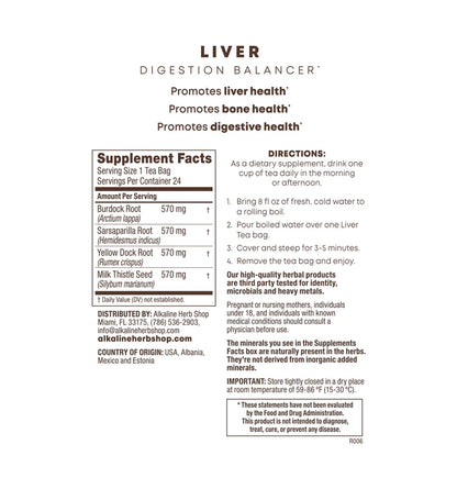 Liver Supplement Tea - 24 Tea Bags