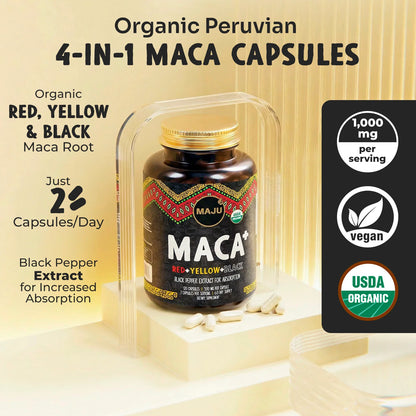 MAJU Organic Maca Plus Capsules (120ct)