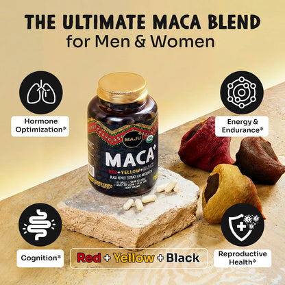 MAJU Organic Maca Plus Capsules (120ct)