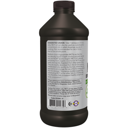 MCT Oil, Organic-Sports Nutrition-AlchePharma