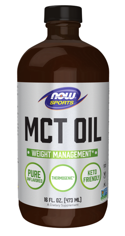 MCT Oil Liquid in Glass Bottle