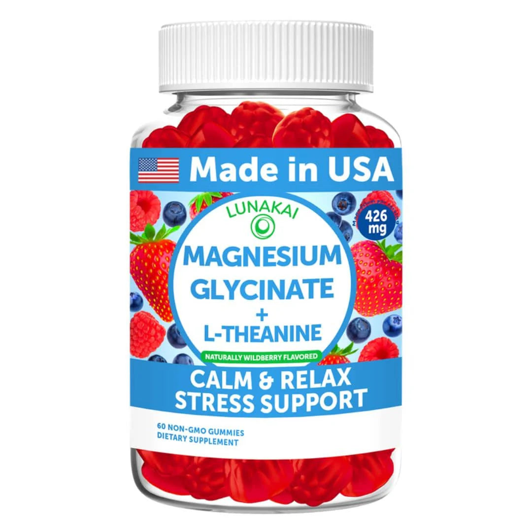 Magnesium Glycinate + L-Theanine - 60 Gummies