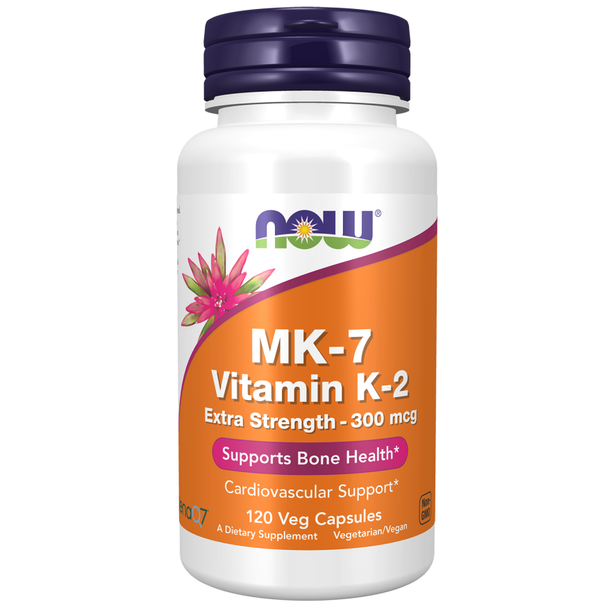 MK-7 Vitamin K-2, Extra Strength 300 mcg Veg Capsules-Vitamins-AlchePharma