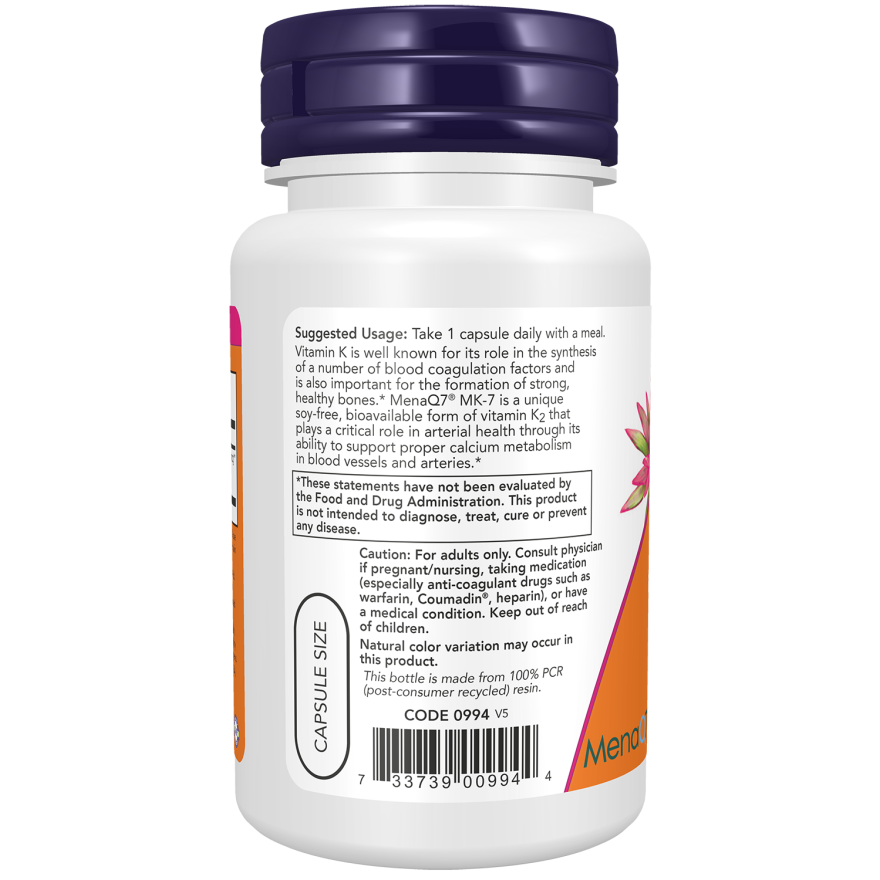 MK-7 Vitamin K-2, Extra Strength 300 mcg Veg Capsules-Vitamins-AlchePharma