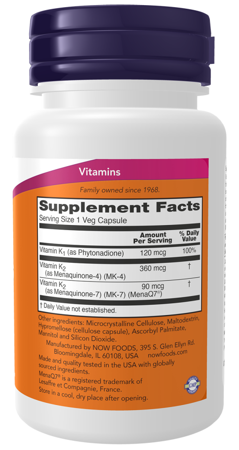 MK-7 Plus with K1 & MK-4 Veg Capsules