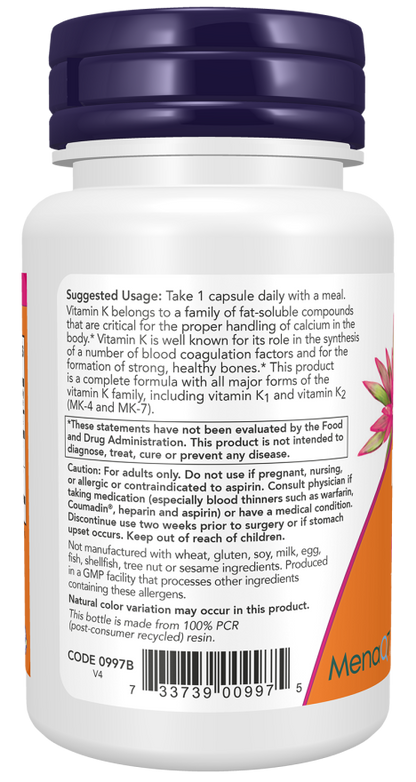 MK-7 Plus with K1 & MK-4 Veg Capsules