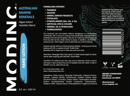 Australian Marine Minerals - Hand Lotion - 8 Fl. Oz.