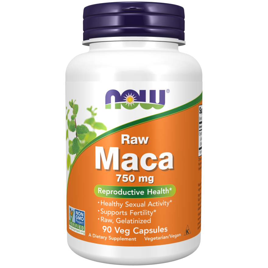Maca 750 mg Raw Veg Capsules-Herbs-AlchePharma
