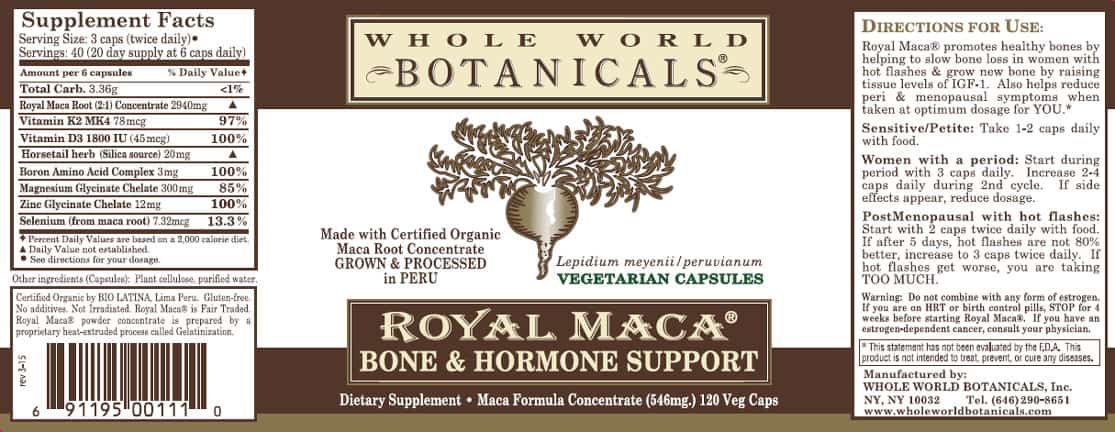 Royal Maca® Bone & Hormone Support