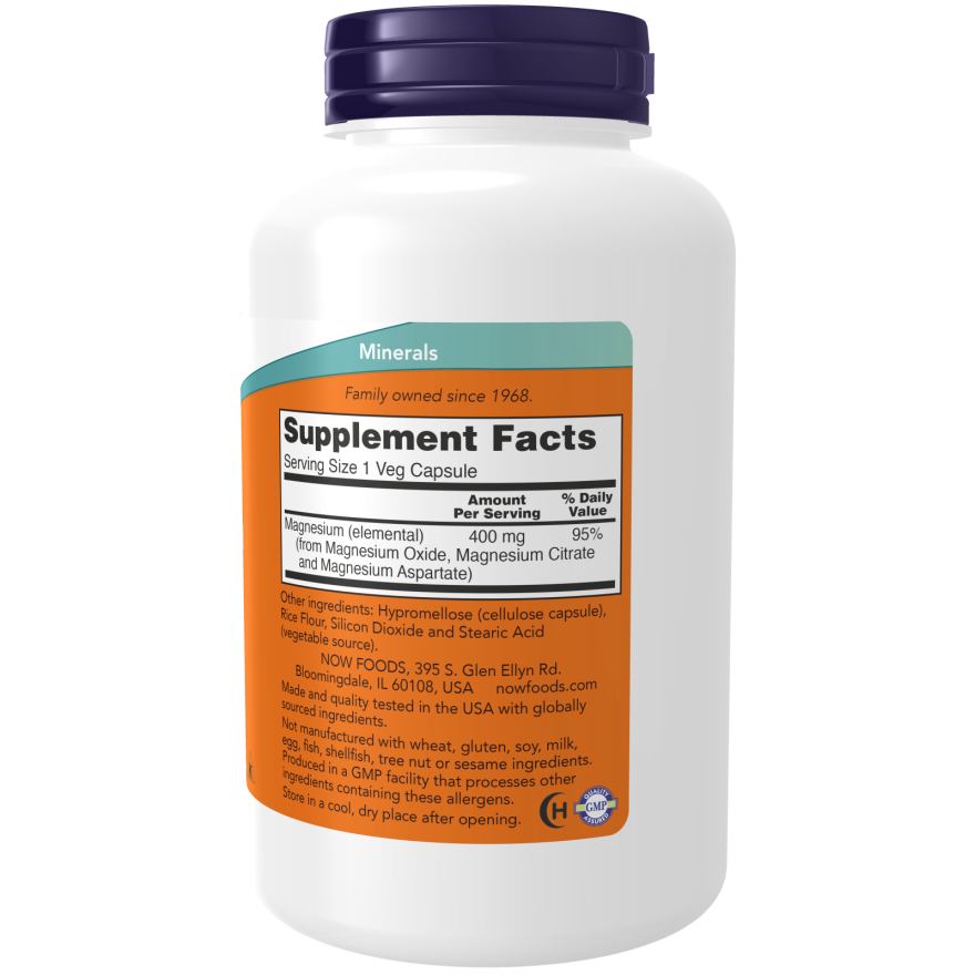 Magnesium 400 mg Veg Capsules-Minerals-AlchePharma