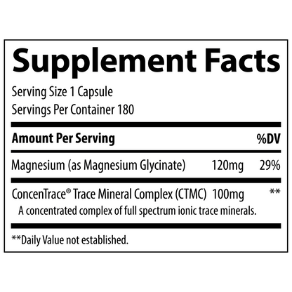Magnesium Glycinate - Capsules, Liquid, Powder (120 mg per serving)-Magnesium-AlchePharma