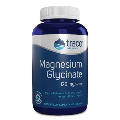 Magnesium Glycinate - Capsules, Liquid, Powder (120 mg per serving)-Magnesium-AlchePharma