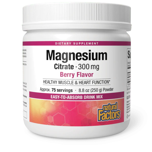 Magnesium Citrate Powder, Berry