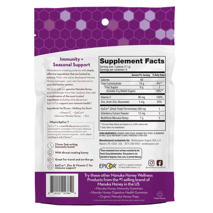 Manuka Honey Lozenges 18ct./2.6 Oz. (3 Options)-cough drops-AlchePharma