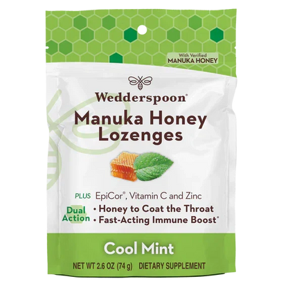 Manuka Honey Lozenges 18ct./2.6 Oz. (3 Options)-cough drops-AlchePharma