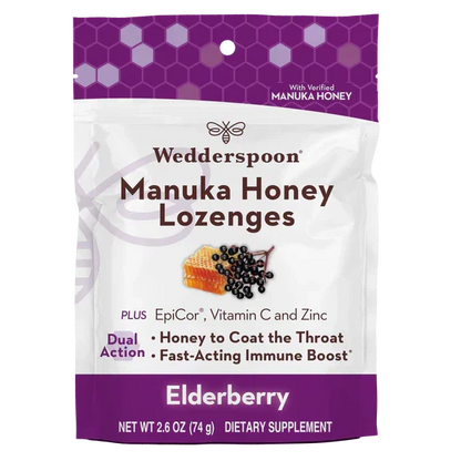 Manuka Honey Lozenges 18ct./2.6 Oz. (3 Options)-cough drops-AlchePharma