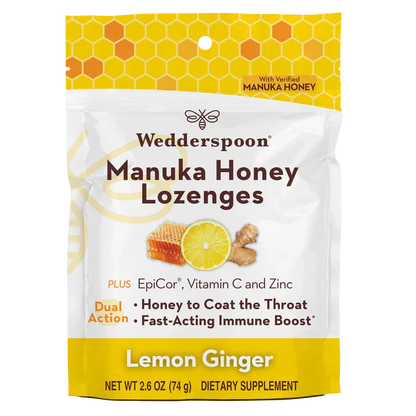 Manuka Honey Lozenges 18ct./2.6 Oz. (3 Options)-cough drops-AlchePharma