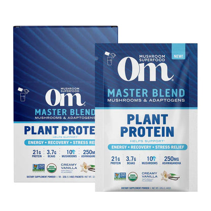 Master Blend Plant Protein Creamy Vanilla 10 count-Mushroom-AlchePharma