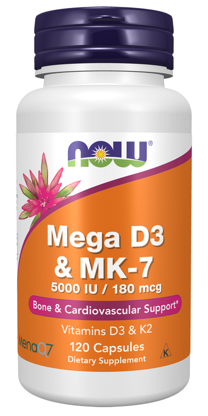 Mega D3 & MK-7 5000 IU/180 Mcg