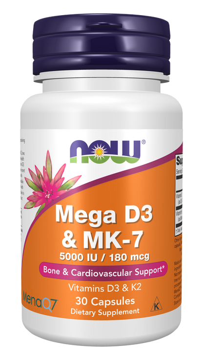 Mega D3 & MK-7 5000 IU/180 Mcg