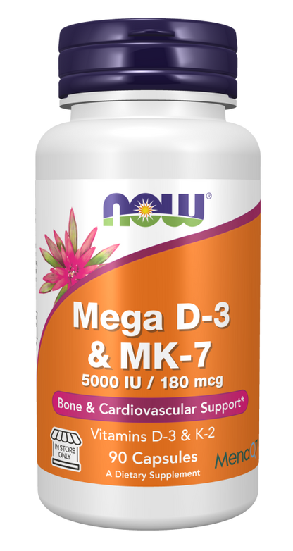 Mega D3 & MK-7 5000 IU/180 Mcg