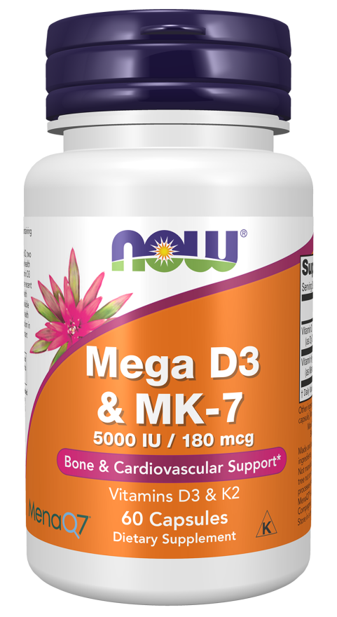 Mega D3 & MK-7 5000 IU/180 Mcg