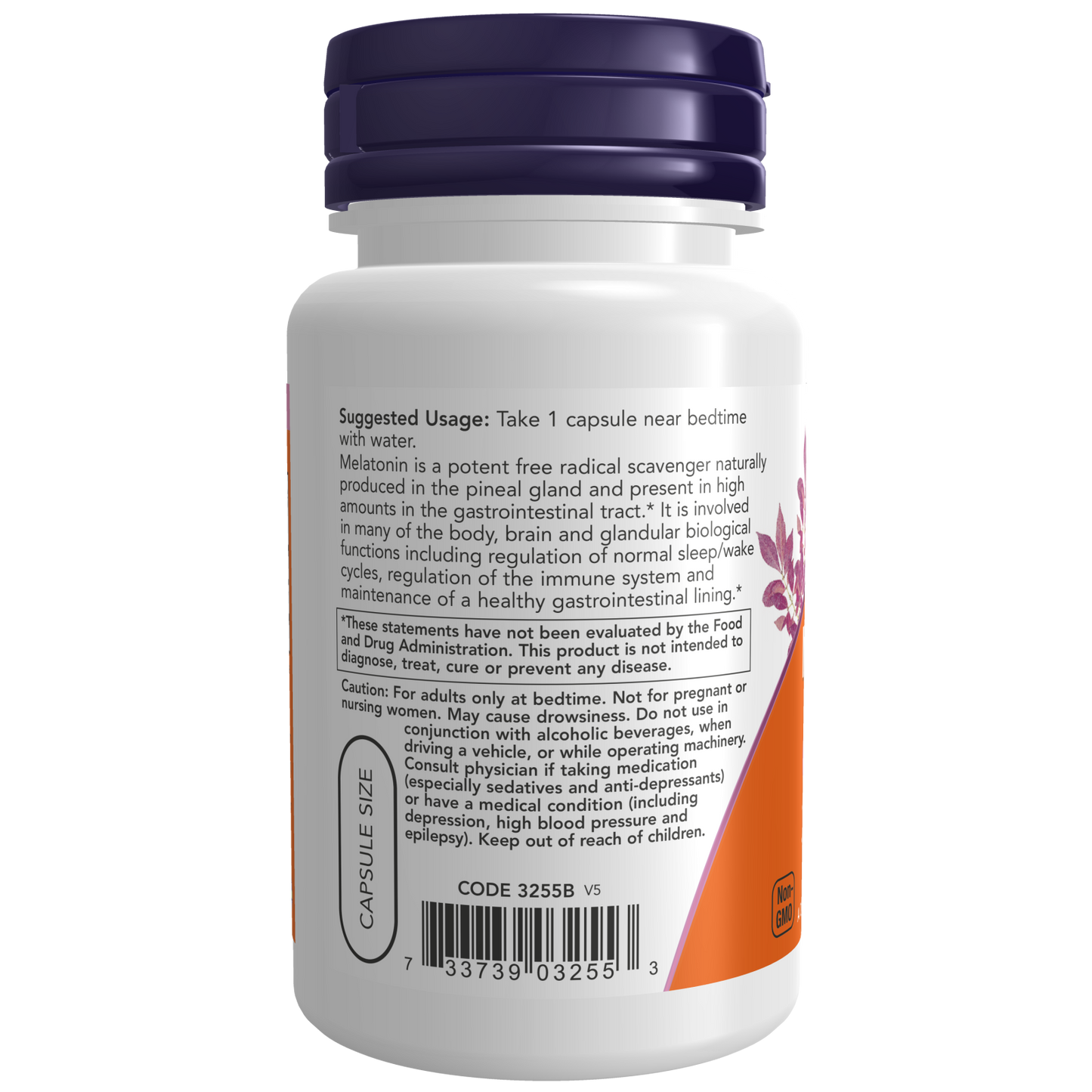 Melatonin 3 mg Veg Capsules-Sleep-AlchePharma