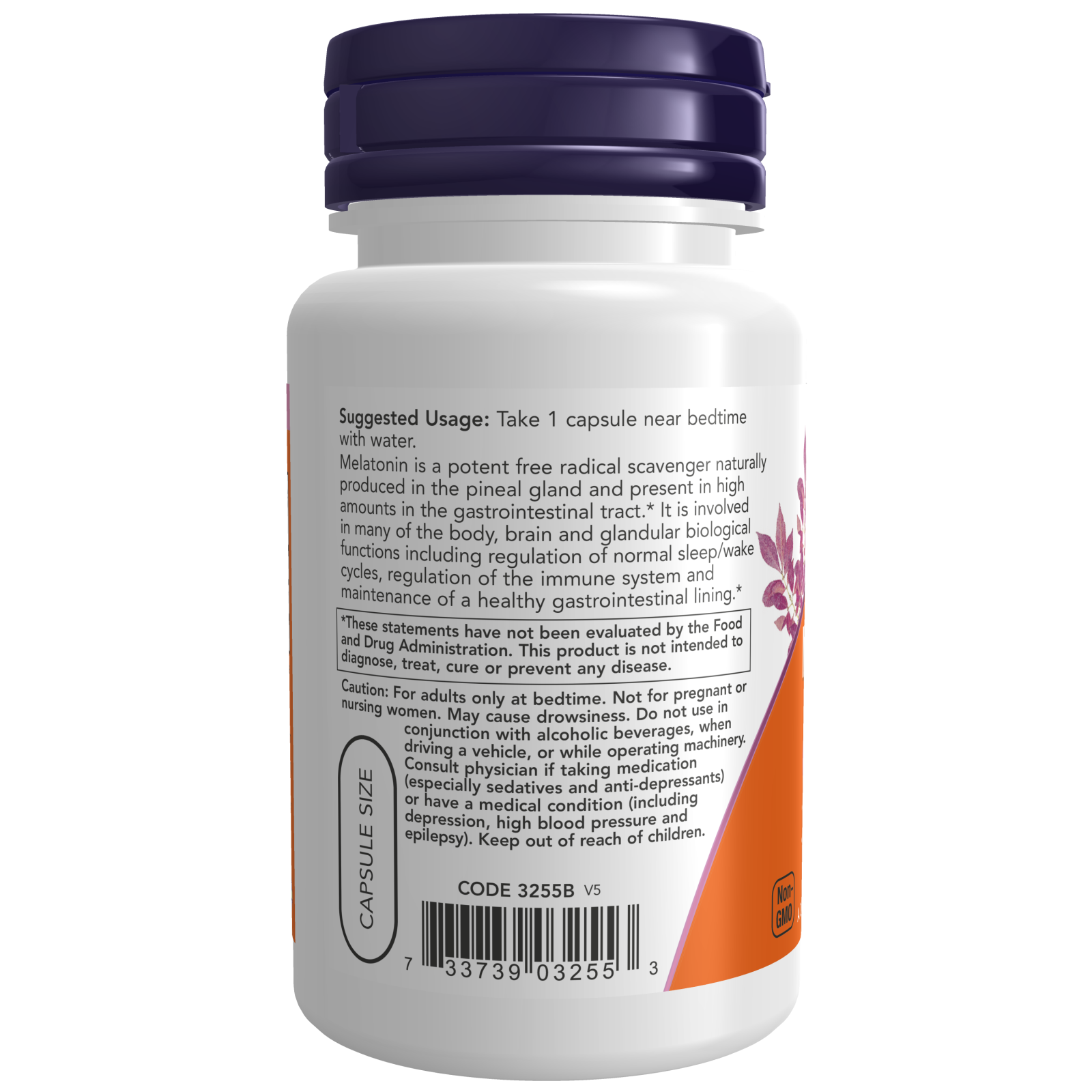 Melatonin 3 mg Veg Capsules-Sleep-AlchePharma