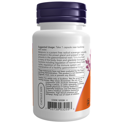 Melatonin 3 mg Veg Capsules-Sleep-AlchePharma
