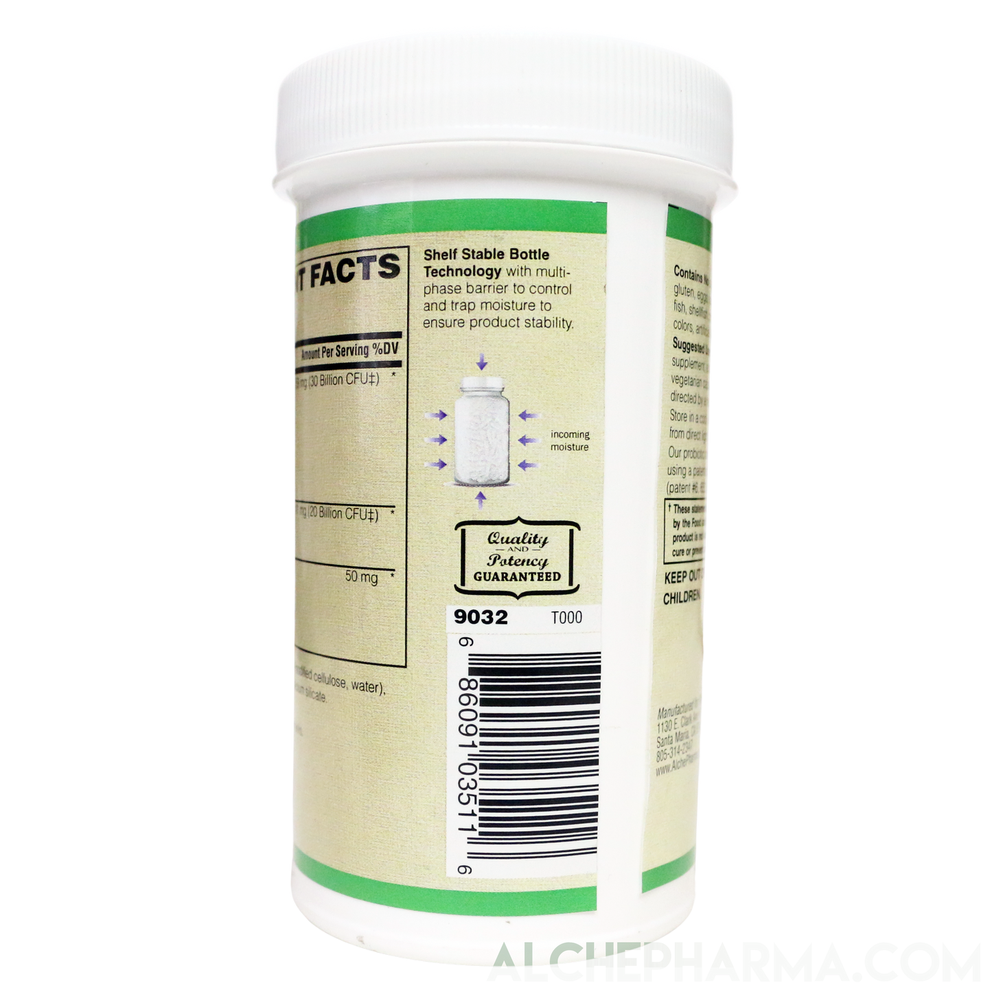 Men's 50 Billion Probiotic Formula ( Proprietary Lactobacillus, Bifidobacterium Blend ) W/ New Preservation Technology-AlchePharma