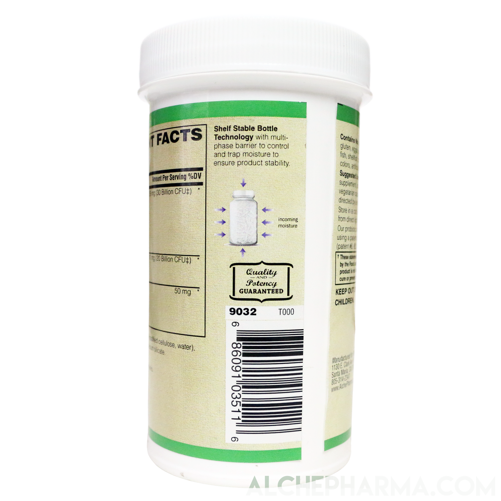 Men's 50 Billion Probiotic Formula ( Proprietary Lactobacillus, Bifidobacterium Blend ) W/ New Preservation Technology-AlchePharma