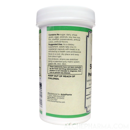 Men's 50 Billion Probiotic Formula ( Proprietary Lactobacillus, Bifidobacterium Blend ) W/ New Preservation Technology-AlchePharma