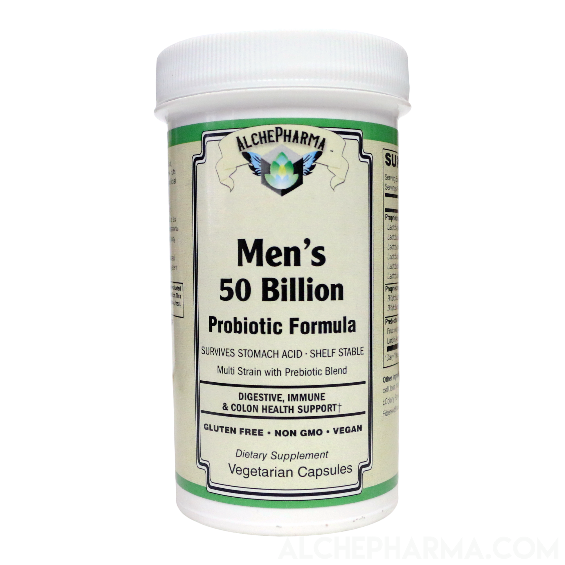 Men's 50 Billion Probiotic Formula ( Proprietary Lactobacillus, Bifidobacterium Blend ) W/ New Preservation Technology-AlchePharma