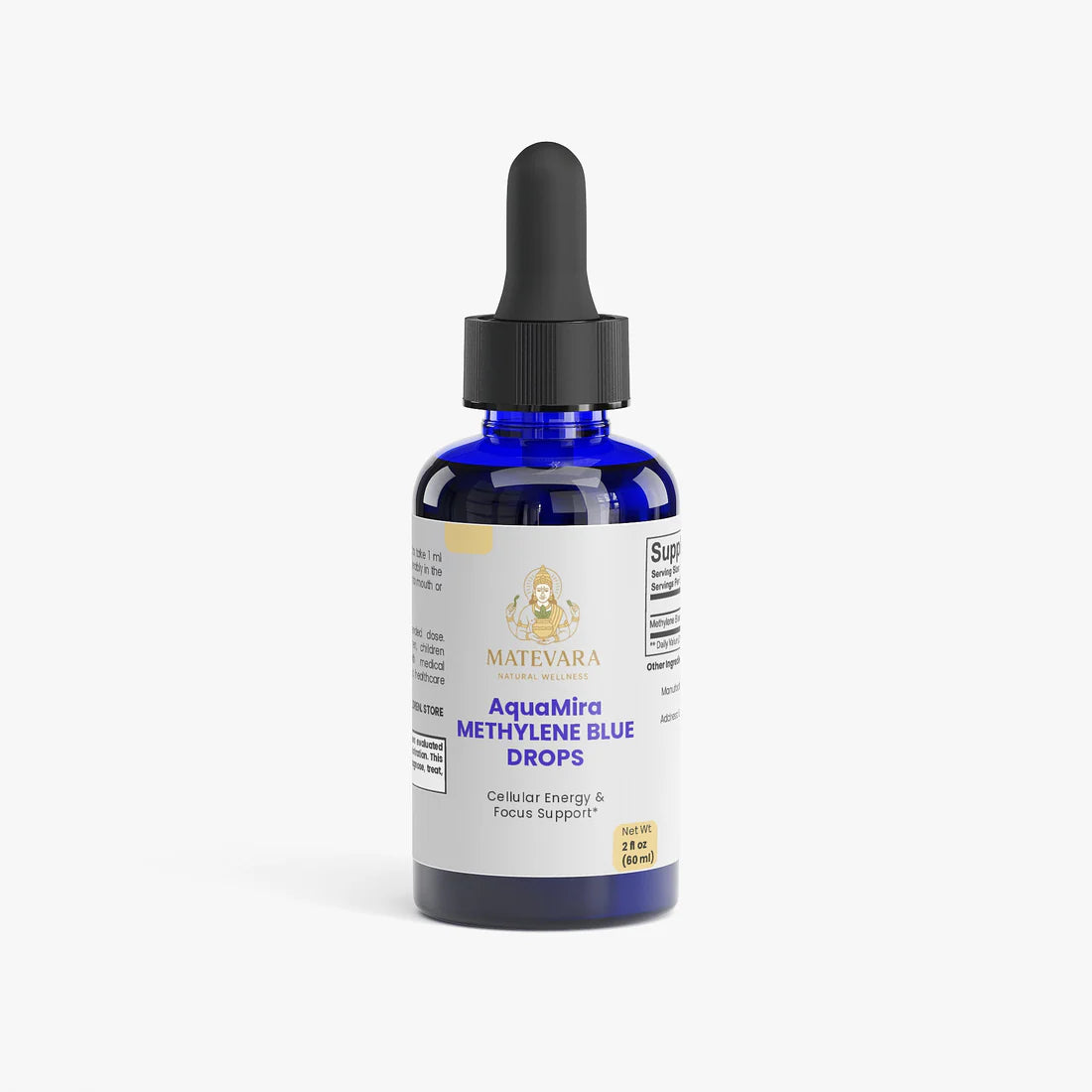 AquaMira Methylene Blue Drops | 10mg Cellular Energy & Focus Support 2 fl oz