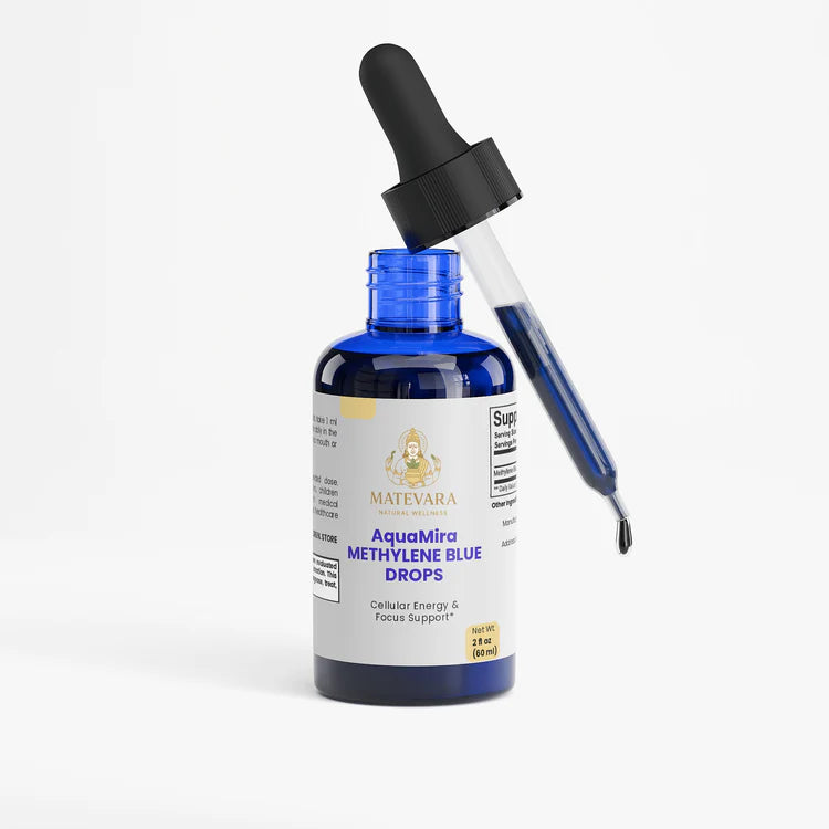 AquaMira Methylene Blue Drops | 10mg Cellular Energy & Focus Support 2 fl oz